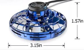 Mini Ovni Con Luz Spinner Con Carga Usb Azul