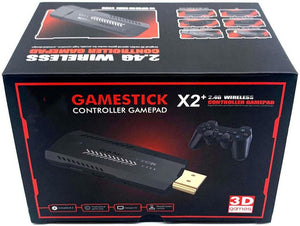 M10 X2PLUS Retro Game Stick 4K, 64G HD 2.4G P3 Controlador inalámbrico integrado 30.000 juegos, mini emuladores portátiles de arcade para videoTV, consola doméstica para niños y adultos