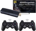 M10 X2PLUS Retro Game Stick 4K, 64G HD 2.4G P3 Controlador inalámbrico integrado 30.000 juegos, mini emuladores portátiles de arcade para videoTV, consola doméstica para niños y adultos