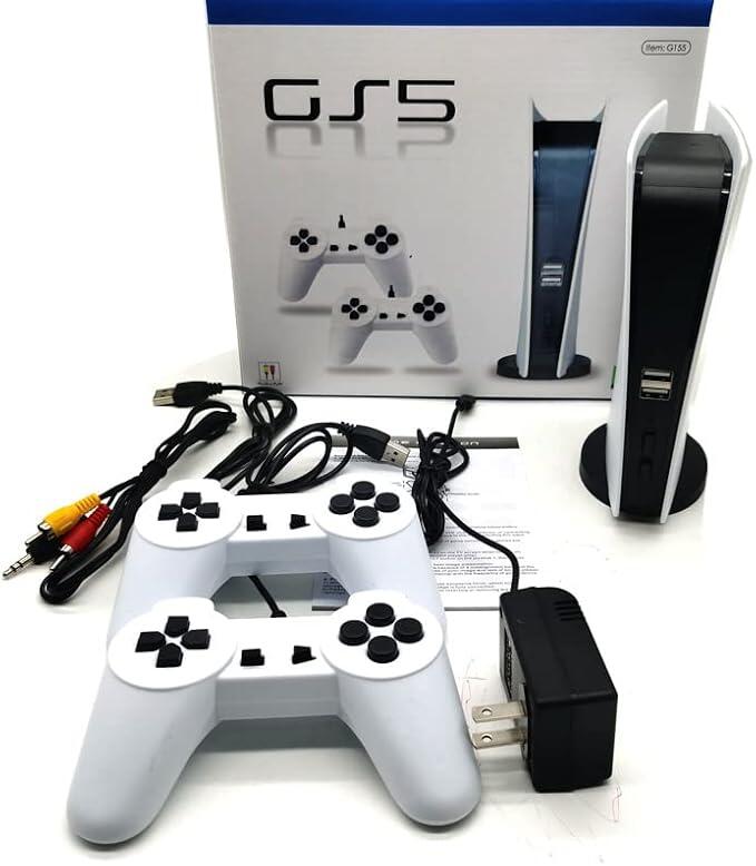 Consola GS5 Retro de Juegos – 200 Juegos Preinstalados, Compatible con TV y Soporte para Dos Jugadores