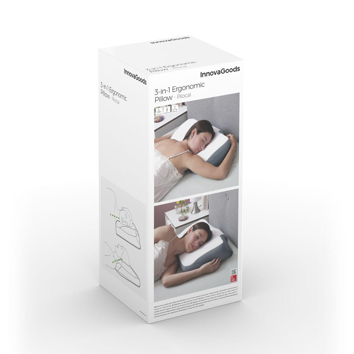 Almohada Cervical Ergonómica 3 en 1 Pilocal InnovaGoods